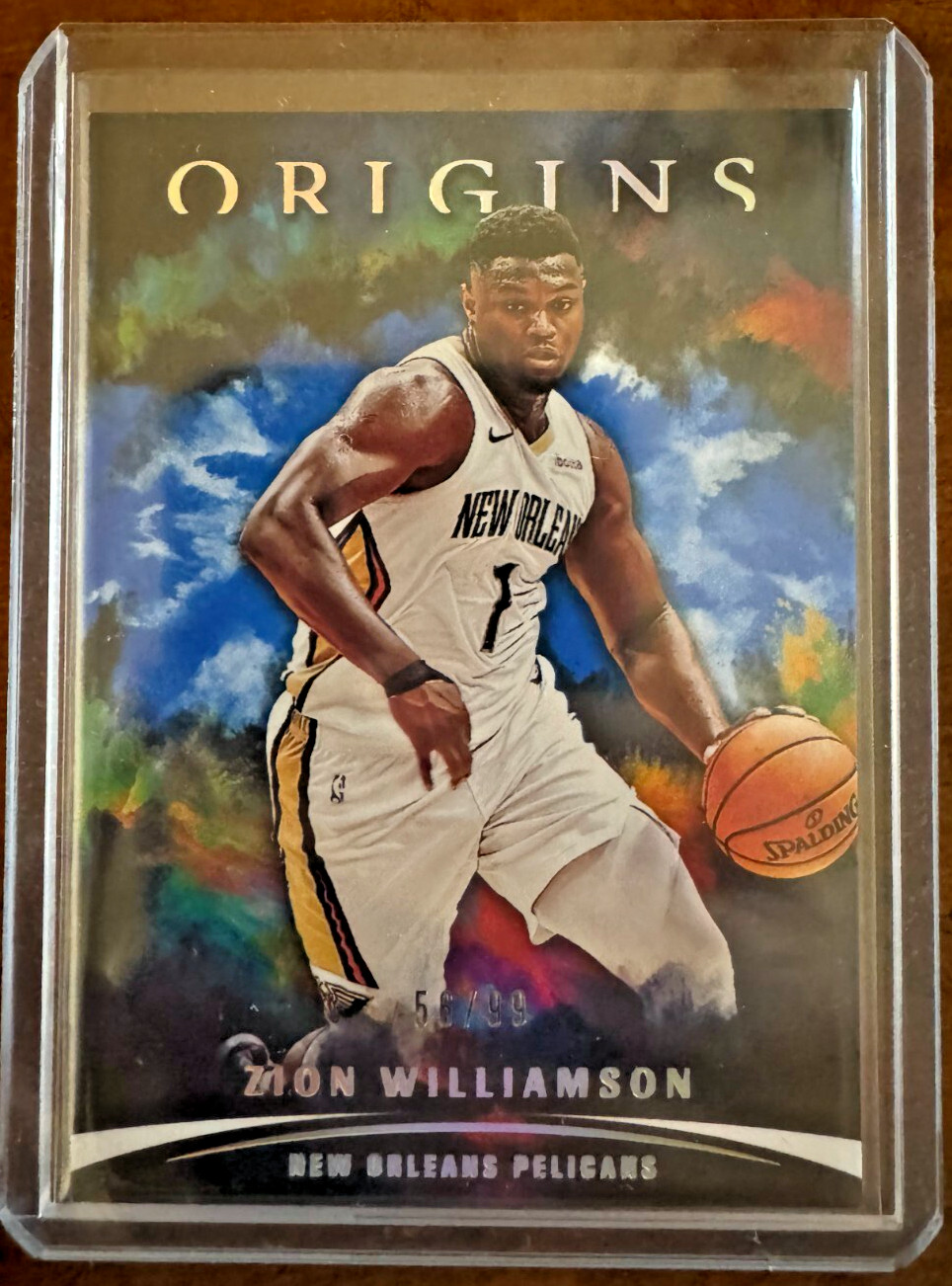 2021-22 Panini Origins - Blue #1 Zion Williamson 56/99
