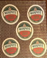 5 New Murphy's Irish Stout Amber Ale Beer Cardboard Coasters Heineken Ireland