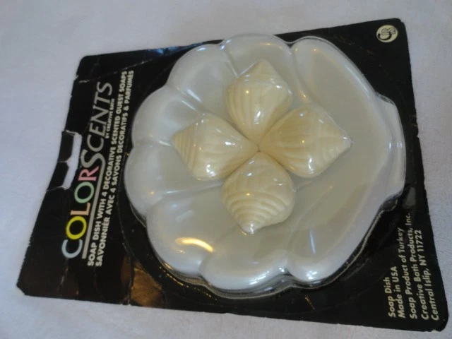 Nuevo Jabonera Creativa Aromas Color Baño De Colección con 4 Jabones Decorativos para Invitados Foto 3 de 4