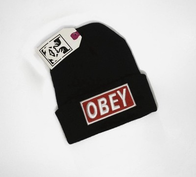 Obey Beanie In Schwarz One Size Herren Damen