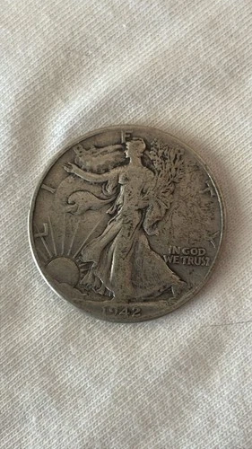 1942 Liberty Walking Half Dollar 50C 90% Silver Business Strike Coin Circulated