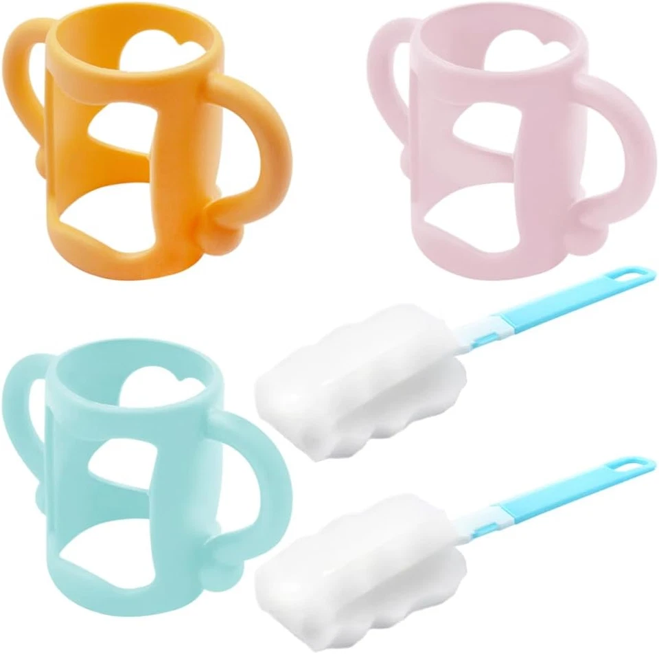 3 Pack Bottle Handles Compatible with Dr Brown'S Narrow Baby Bottle, Silicone Ba - image 2 of 4