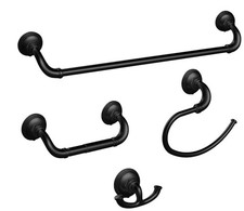 Bathroom Hardware Set 4 Pieces,Towel Bar Set,Towel Bar 24In,Towel Ring