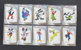 2023 Topps Chrome Disney 100 Mickey Mouse/Goofy Off The Page Full Set Lot 10