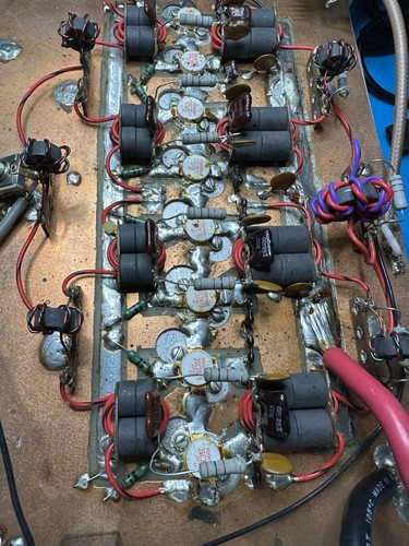Old school 8 pill amplifier with 150/ 200 amp power supply has (Has SWR Issue) - Zdjęcie 12 z 21