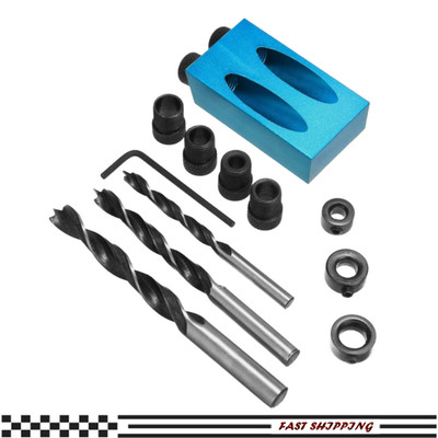 DIY Pocket Hole Jig Kit 850 Easy Drill System Woodworking Screw Drill Heavy Duty