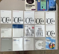 Microsoft Software Computer Vintage Technical Manual 18 Book Lot 1987–03 C++ DOS
