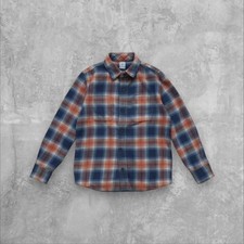 Gap Kids Boys Long Sleeve Plaid Flannel Button-Down Shirt Size Large L 