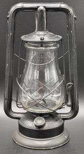 Antique C.T. Ham No. 0 Clipper Lantern Rochester NY w/Ham's 0 Globe