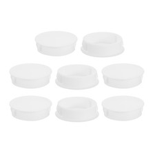 8Pcs 35mm 1-3/8" Flush Type Panel Round Snap in Fastener, White