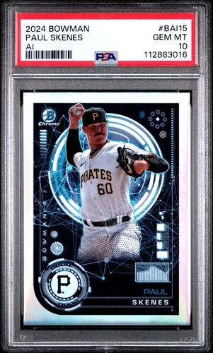 2024 BOWMAN PAUL SKENES #BAI15 AI ROOKIE PSA 10