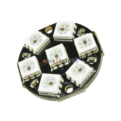 1/2/5/10 Stück 7-Bit WS2812 5050 RGB LED Ring Runde Dekoration Birne für Arduino Zum Selbermachen