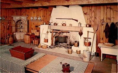 Witmer, Pa, HERSHEY MUSEUM DISPLAY, Pennsylvania German kitchen, ACE. Postcard