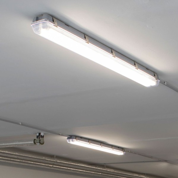 Wannenleuchte Feuchtraumlampe Garagenleuchte RöHre Halle Led L 120 Cm 2Er Set-image