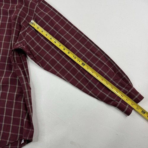 Polo Ralph Lauren Marlowe Mens XL Red Maroon Plaid Long Sleeve Shirt - Picture 9 of 9