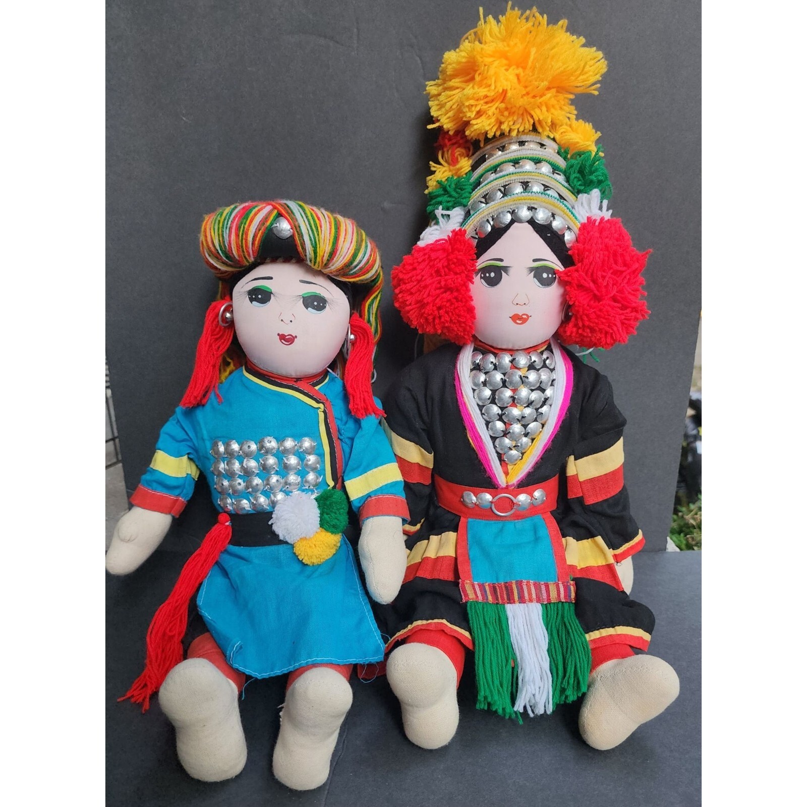 Handmade Asian Thai Hmong Fabric Poseable Fabric 24