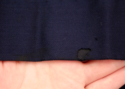 VTG Women's 50s Navy Wool Cocktail Dress W/ Pleated Skirt Sz M 1950s - Picture 18 of 19