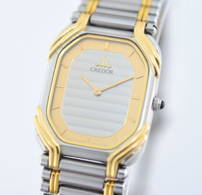 時計 SEIKO CREDOR 2F70-5490 New Batt[Near MINT] Seiko Credor 2F70-5490 18KT White Gold