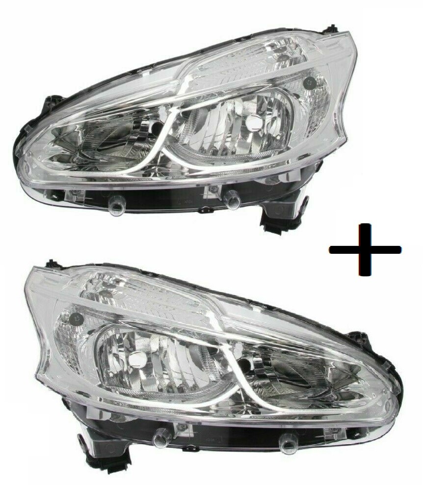 Phare avant Peugeot 208 droit ou gauche avec moteur de réglage électrique et ampoules H7 H7