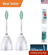 Standard Size Philips E-series Toothbrush Heads - 2 Pack With Contoured Bristles Standard Size Philips E-series Toothbrush Heads - 2 Pack With Contoured Bristles