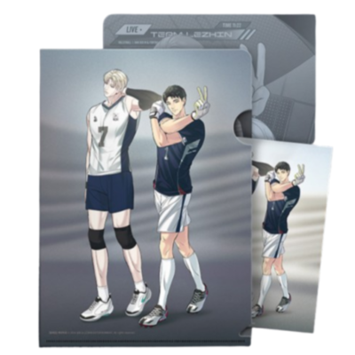 Backlight] Clear file + Couple postcard set [TEAM LEZHIN