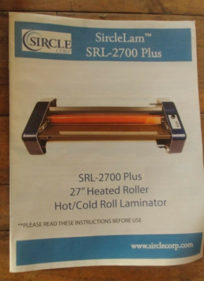 27'' Laminating Machine Hot Cold SIRCLE SRL-2700-Plus SircleLam has slight damage