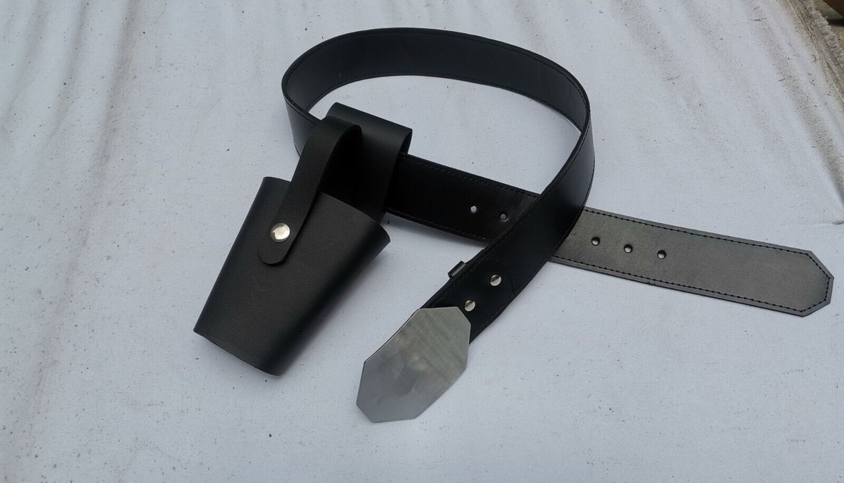 New Star wars Trek Phaser leather Holster, black jedi belt with