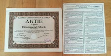 Historische Aktie: Barmer Creditbank in Barmen,15.1.1923 (Mantel und Bogen)