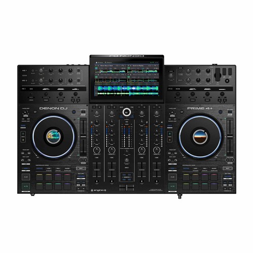 Denon DJ PRIME4+ 4-Deck Touchscreen Serato Engine DJ Controller w Odyssey Case - Picture 3 of 12