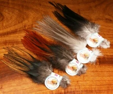 HARELINE GALLO DE LEON SADDLE FEATHERS Fly Tying Material 12 Feathers Per Pack