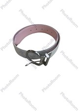 Preowned Nike White and pink leather belt size extra small