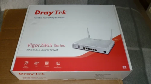 Draytek Vigor 2865  VDSL 35b Router + PSU, boxed, working