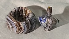 ANDY DAVIS, Glass Art Spinning Top  Base, Joker Run   , 080C
