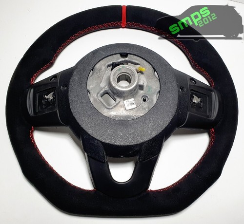 Gen 3 F56 Black & Red Full Alcantara Steering wheel AUTO, JCW Pro - Picture 4 of 4