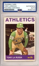 1964 Topps Tony LaRussa HOF Signed RC Card PSA DNA COA Autograph Hall of Fame