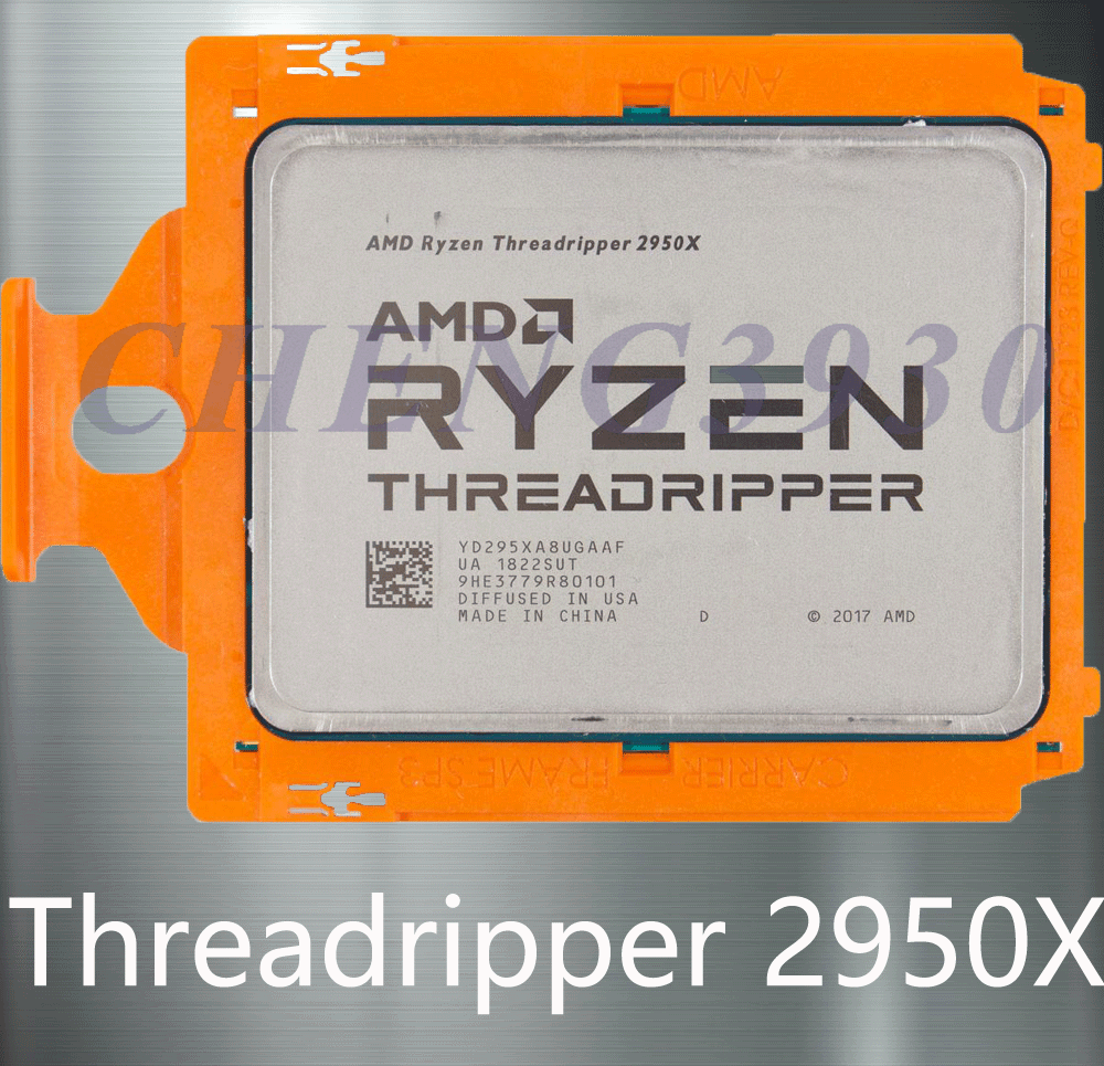 AMD Ryzen Threadripper 2950x 16 Core 32 Thread 3.50 GHz 180w CPU
