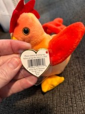 Ty Beanie Baby DOODLE The Rooster 4th Generation 3rd Tush Tag PVC 1996