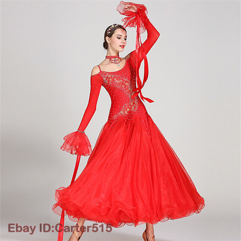 Standard ballroom competition dress foxtrot dance dress tango dance costumes image 6