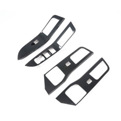 For 2020-2021 Ford Explorer Door Window Lift Switch Cover Trim Carbon Fiber