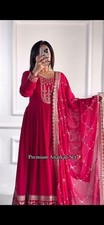 GOWN SALWAR KAMEEZ PAKISTANI INDIAN WEDDING PARTY WEAR DRESS BOLLYWOOD SUIT NEW