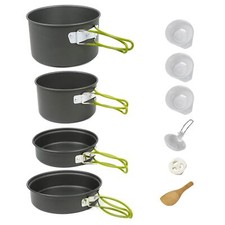 Leisurewize Premium Outdoor Cooking Set 10 Piece with Pans