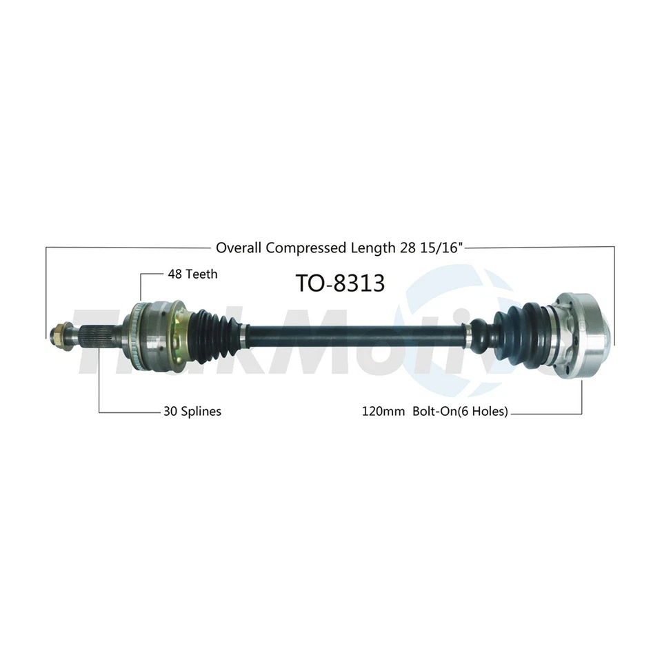 TrakMotive CV Axle Shaft For 1992 Lexus LS400 - Image 2 of 4