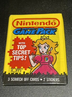 1989 Topps Nintendo GamePack カード 任天堂 マリオ Topps NINTENDO Game Pack 1989 TRADING CARDS - Peach COVER for sale