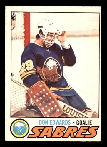 1977-78 O-Pee-Chee #201 Don Edwards Sabres Rookie NRMT+