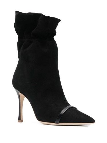 NIB Malone Souliers Fallon 90mm Suede Black Retail $895 - Picture 3 of 10