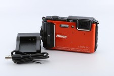  Near Mint Nikon Coolpix AW130 16MP Waterproof Digital Camera Orange 
