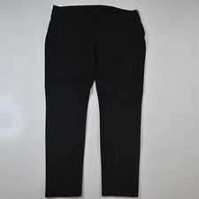 Ann Taylor 10 Black Skinny Side Zip Ankle Dress Womens Pants