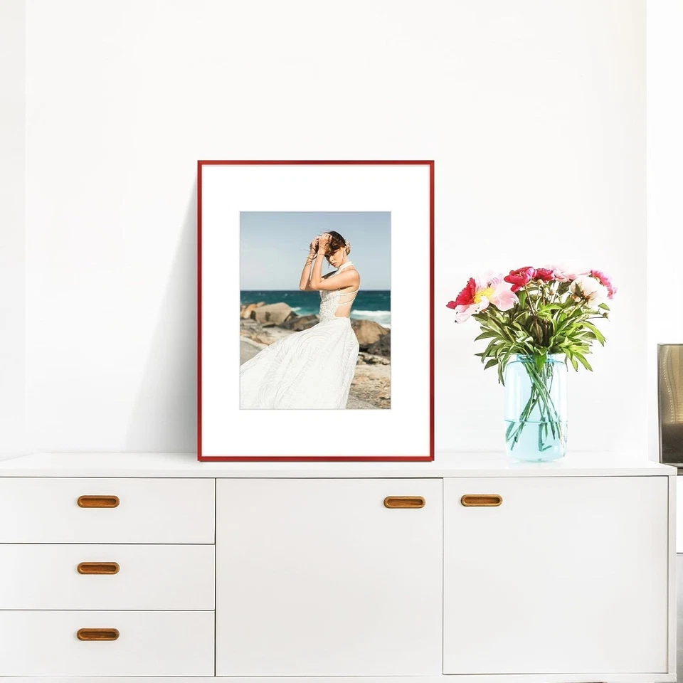 Gallery Wall Frame with Mat - Red - Image 4 of 4