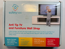 Anti Tip TV And Furniture Straps 4-PACK  Hardware/Screws 200lb Capacity NEW