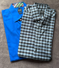 Herren, Hemden, Marke: Olymp, 3 Stk., Farbe: blau + blau gemustert, 43, body fit